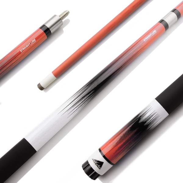 Mizerak 58 in. Deluxe Composite Neon Fade Cue, Red P1881R - main